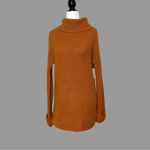 💛 XS 💛 NWT Anthro Sweater Turtleneck Soft Cozy Warm Oversized Cuffs​